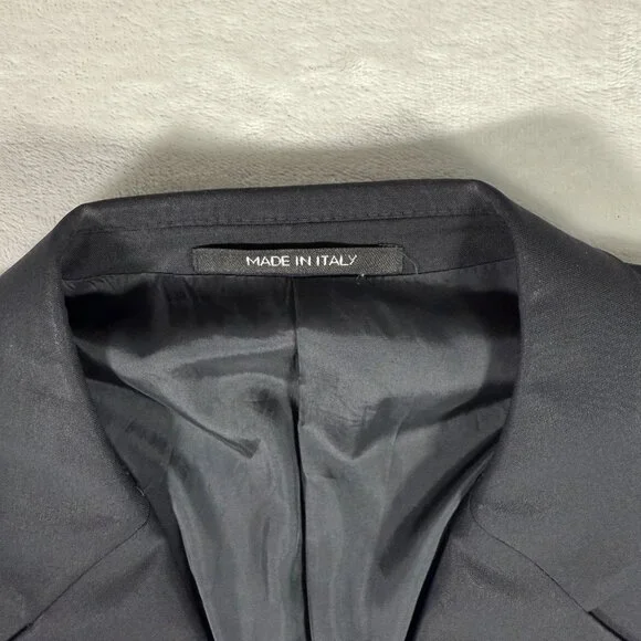 Armani Collezioni Blazer Men Size 44R Black 3-Button Jacket Neiman Marcus Italy